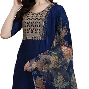 Royal blue women's Kurta set